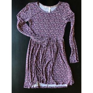 💥last day!!💥 Purple long sleeve t-shirt dress